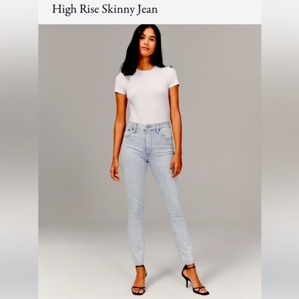 Abercrombie & Fitch High Rise Super Skinny Jeans Sz 26